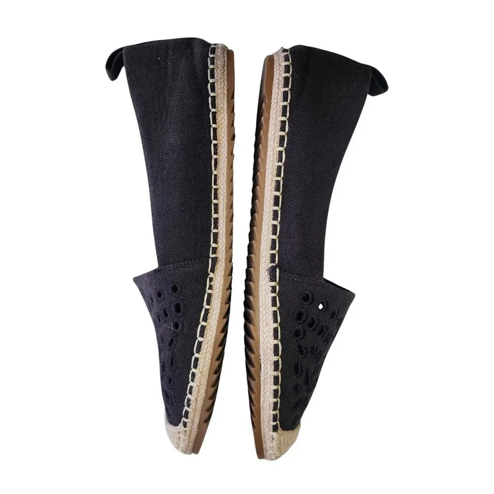 Tommy Bahama Selena Black Espadrilles Flat Shoes,  Size 9‎